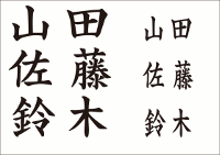 転写文字漢字
